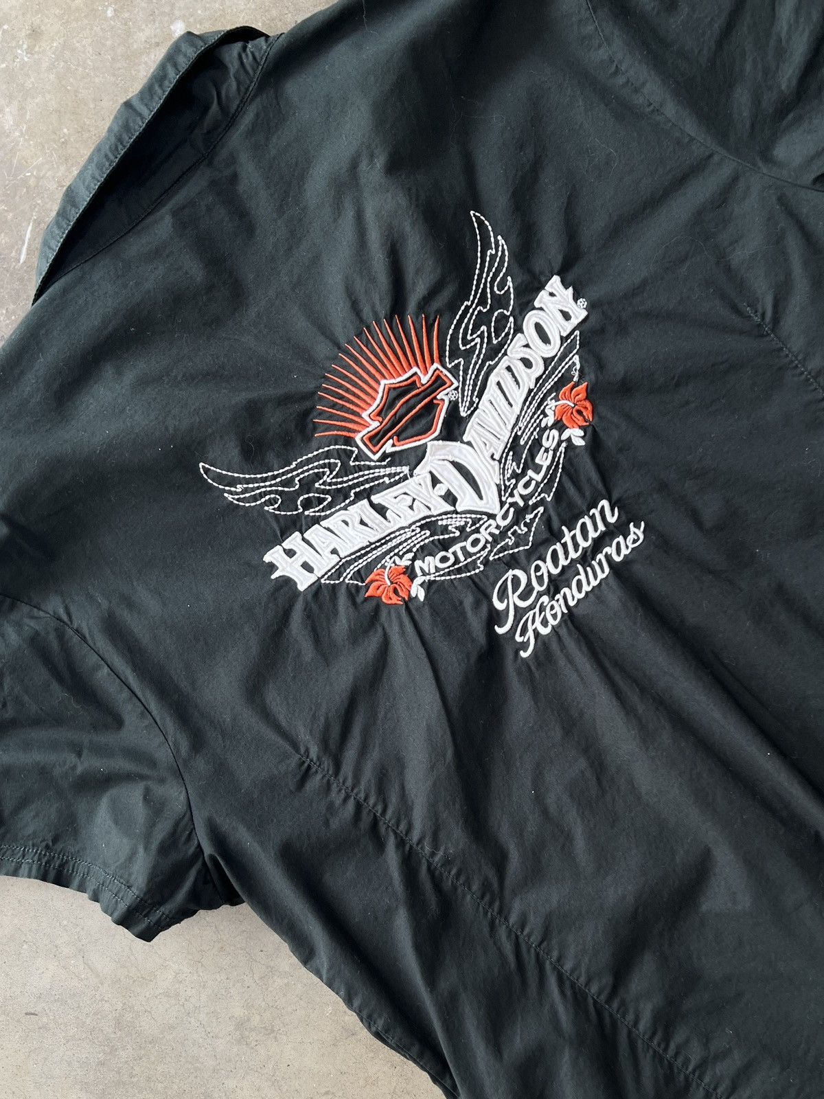 Harley Davidson × Vintage Vintage Harley Davidson Honduras Button Up Women's XL Size L / US 10 / IT 46 - 1 Thumbnail