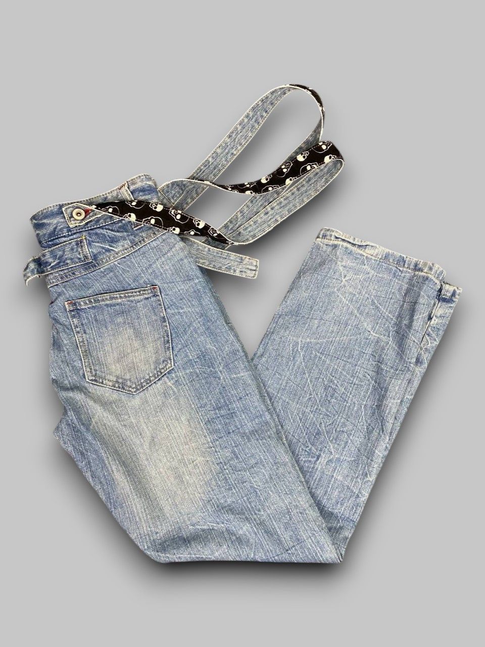 Japanese Brand japanese brand bondage style distressed denim Size US 32 / EU 48 - 1 Thumbnail