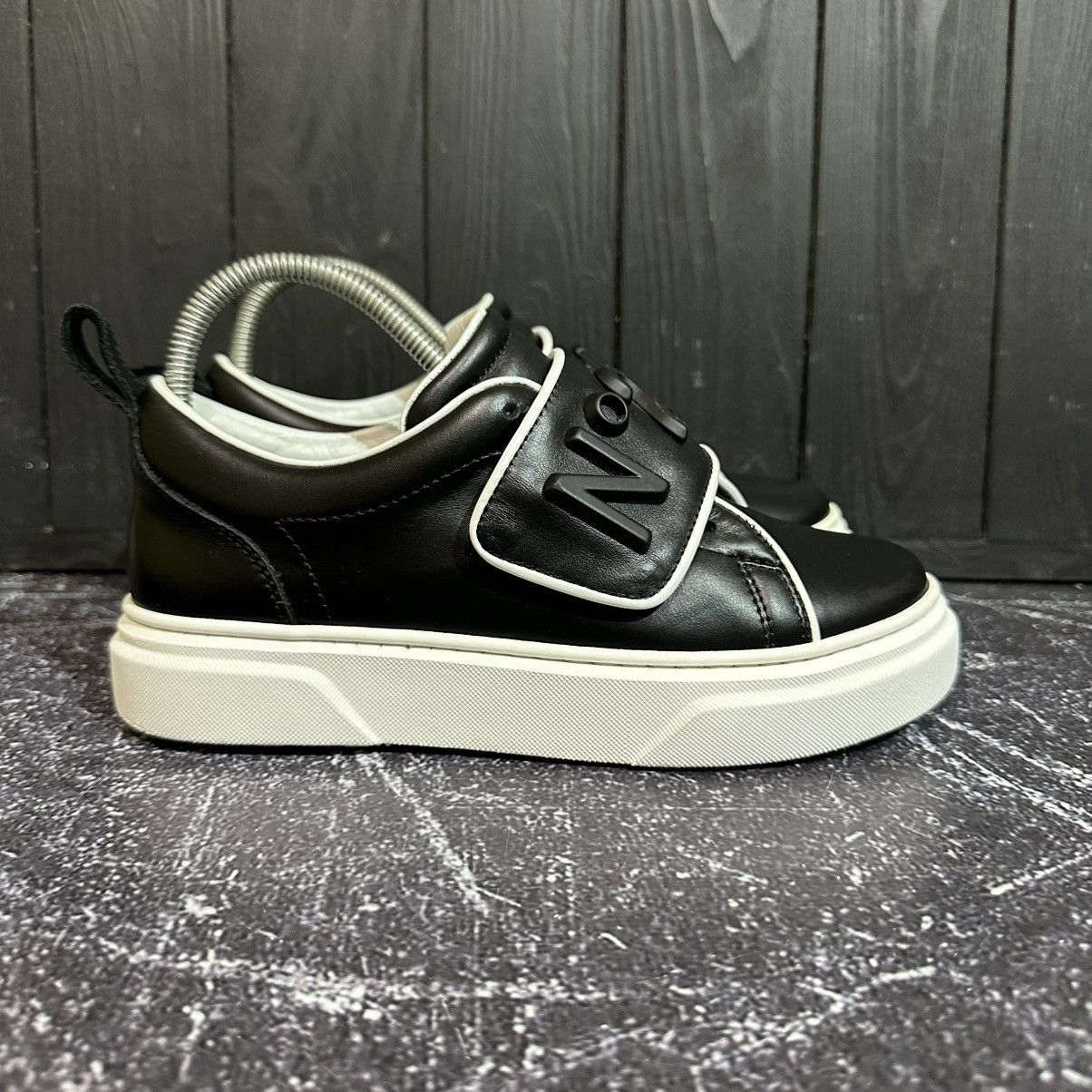 N21 N21 KIDS - Black Leather Sneakers Size 35 Size US 5 / IT 35 - 2 Thumbnail
