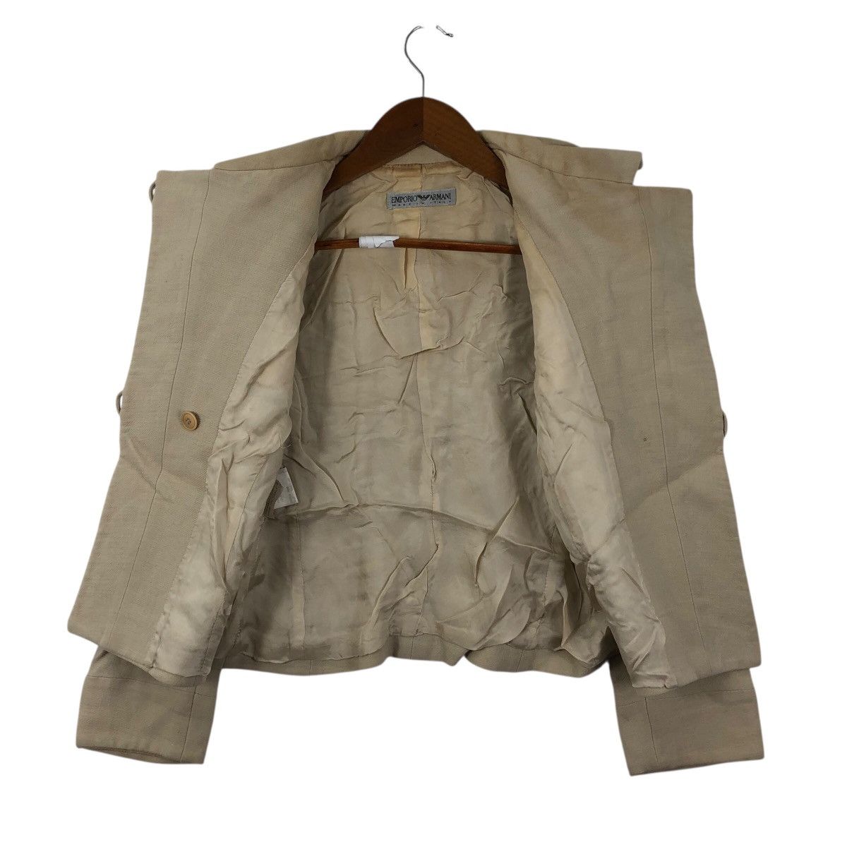 Emporio Armani Designer ARMANI BY EMPORIO ARMANI Italy Cross Button Jacket Size XS / US 0-2 / IT 36-38 - 3 Thumbnail