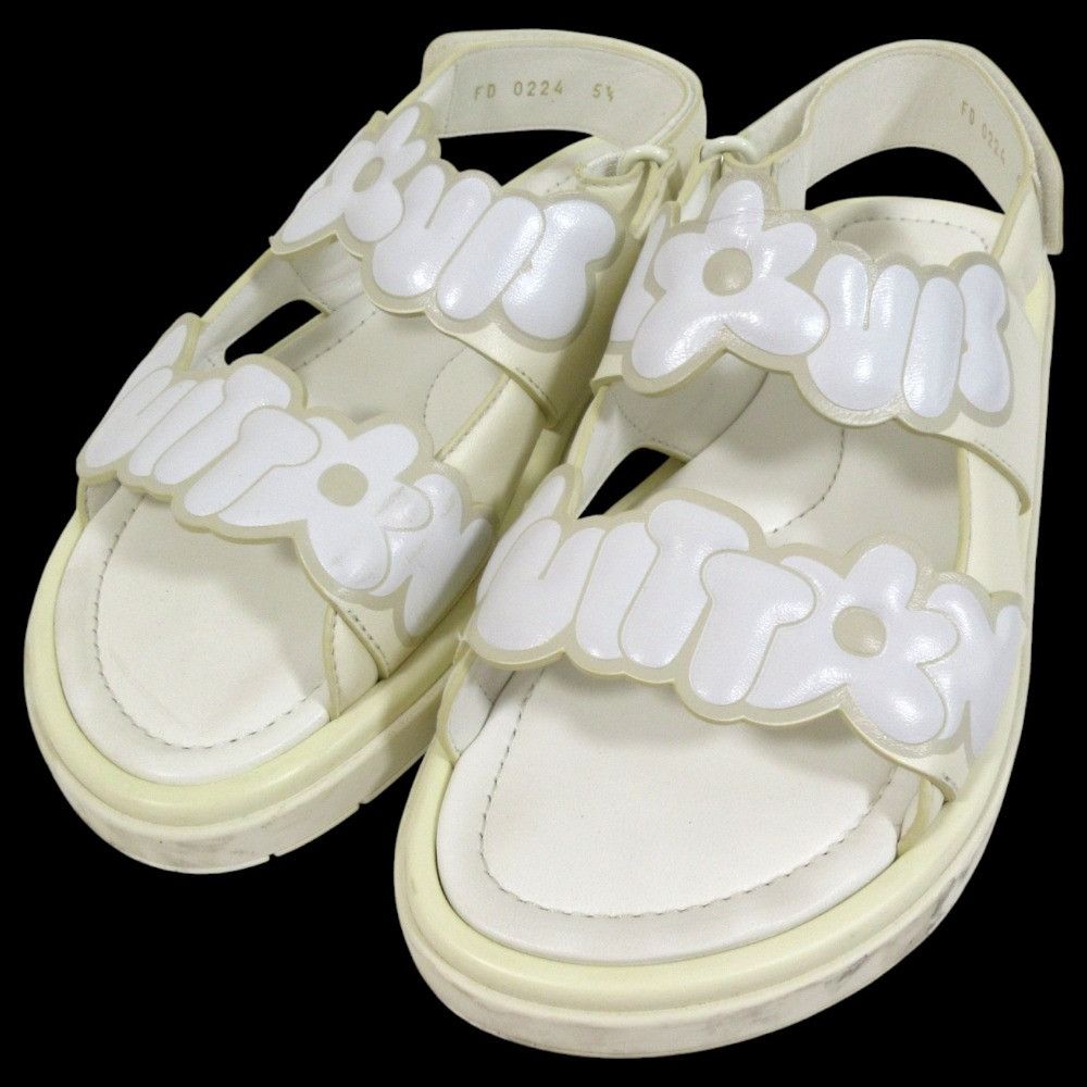 Louis Vuitton Louis Vuitton Louis Vuitton Flower Line Sport Sandals Leather Shoes DUTY FREE for USA Size ONE SIZE - 1 Thumbnail
