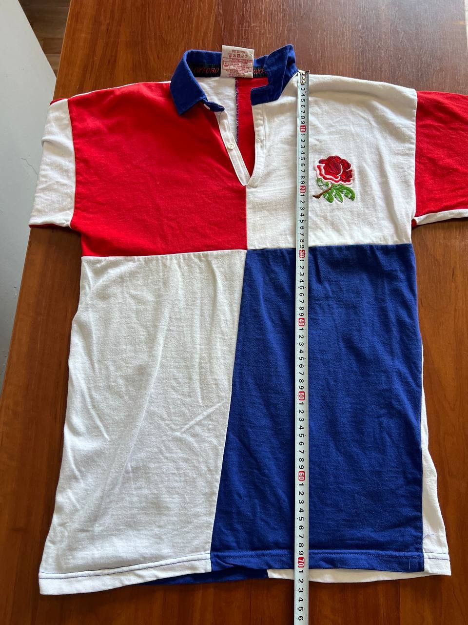 Vintage 1991 ENGLAND TEAM RUGBY UNION SHIRT JERSEY COTTON OXFORD M Size US M / EU 48-50 / 2 - 20 Thumbnail