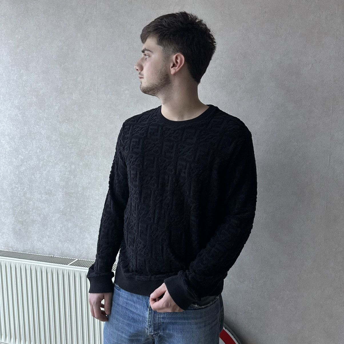 Fendi FF Monogram Logo Zucca Sweatshirt