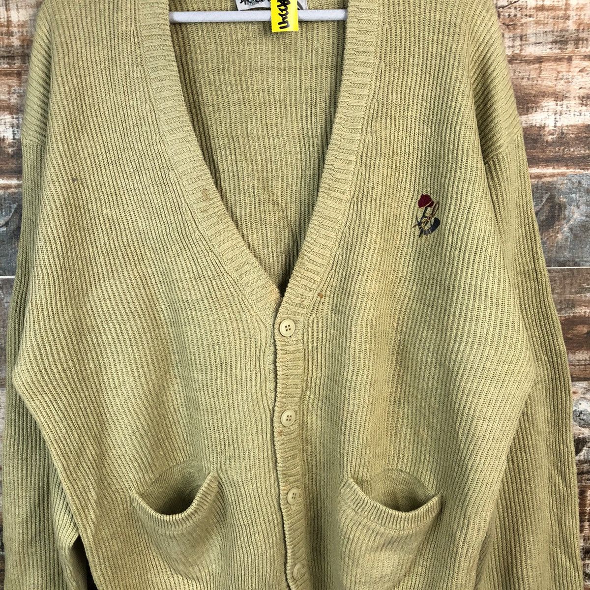 Japanese Brand Japan vintage Green Cardigan Knitwear #A2247 Size US XL / EU 56 / 4 - 5 Thumbnail