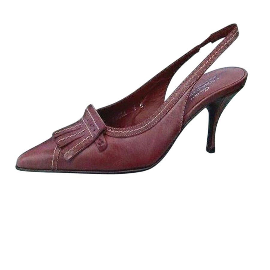 Donald Pliner Donald Pliner Tomato Red Oil Skin Calf Leather Shoe NWT $255 Size US 6 / IT 36 - 1 Thumbnail