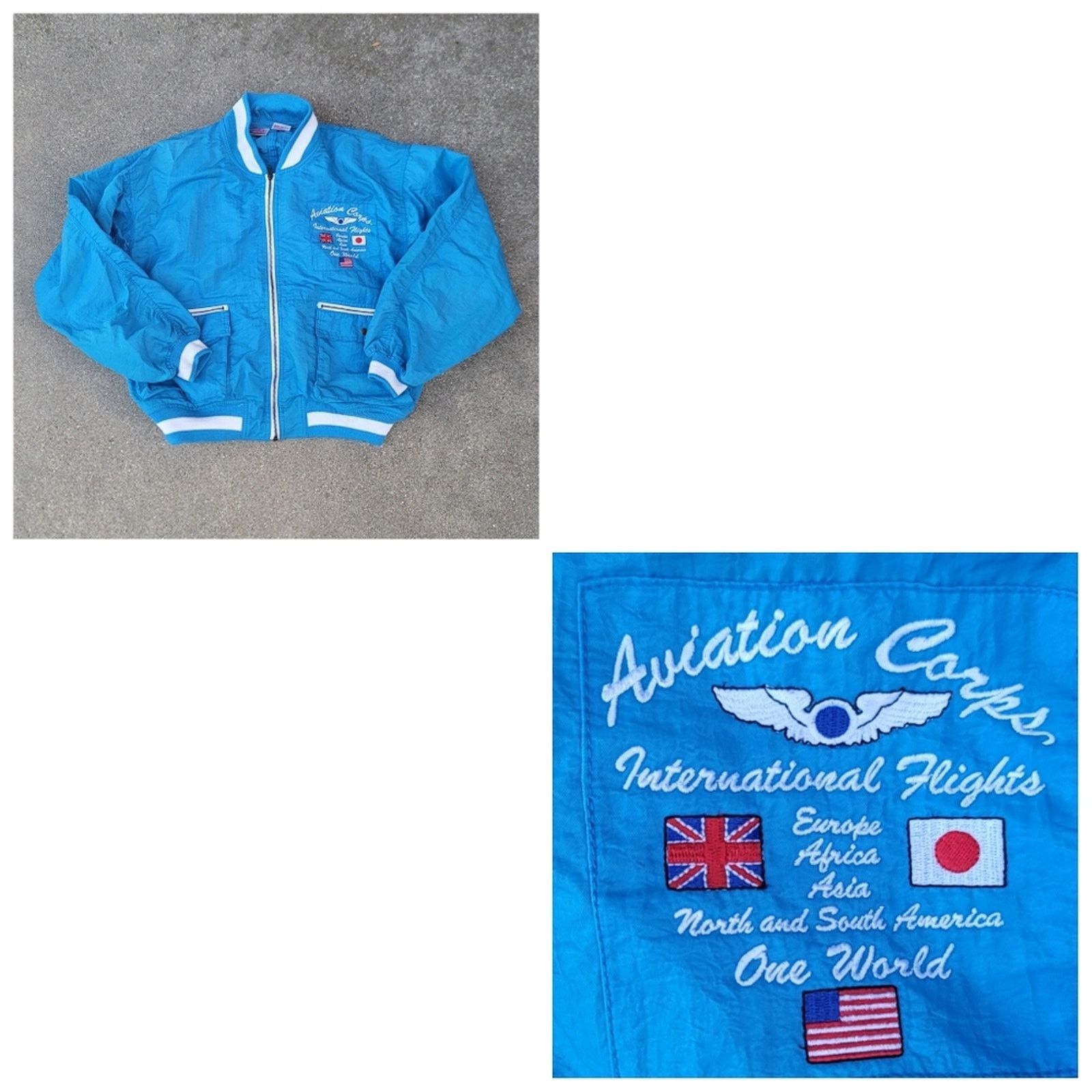 The Unbranded Brand Vtg Foreign Legion Aviation Corps Nylon Jacket Size US M / EU 48-50 / 2 - 1 Thumbnail