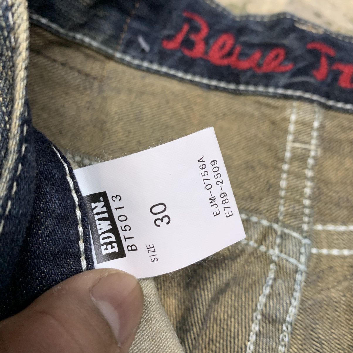 If Six Was Nine Vintage Edwin Blue Trip Clawmark Distressed Fade Jean Size US 33 - 16 Thumbnail