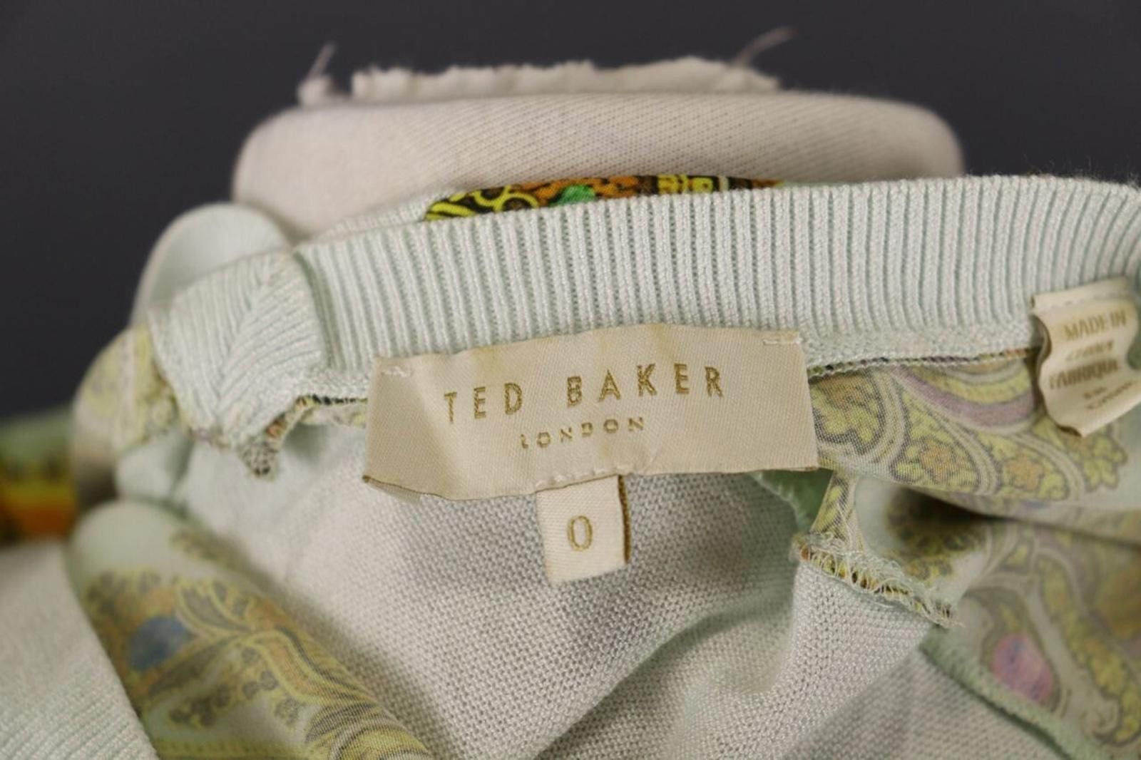 Ted Baker Ted Baker Multicolor Jacquard Paisley Knit Sweater Size 0 Size XS / US 0-2 / IT 36-38 - 9 Thumbnail