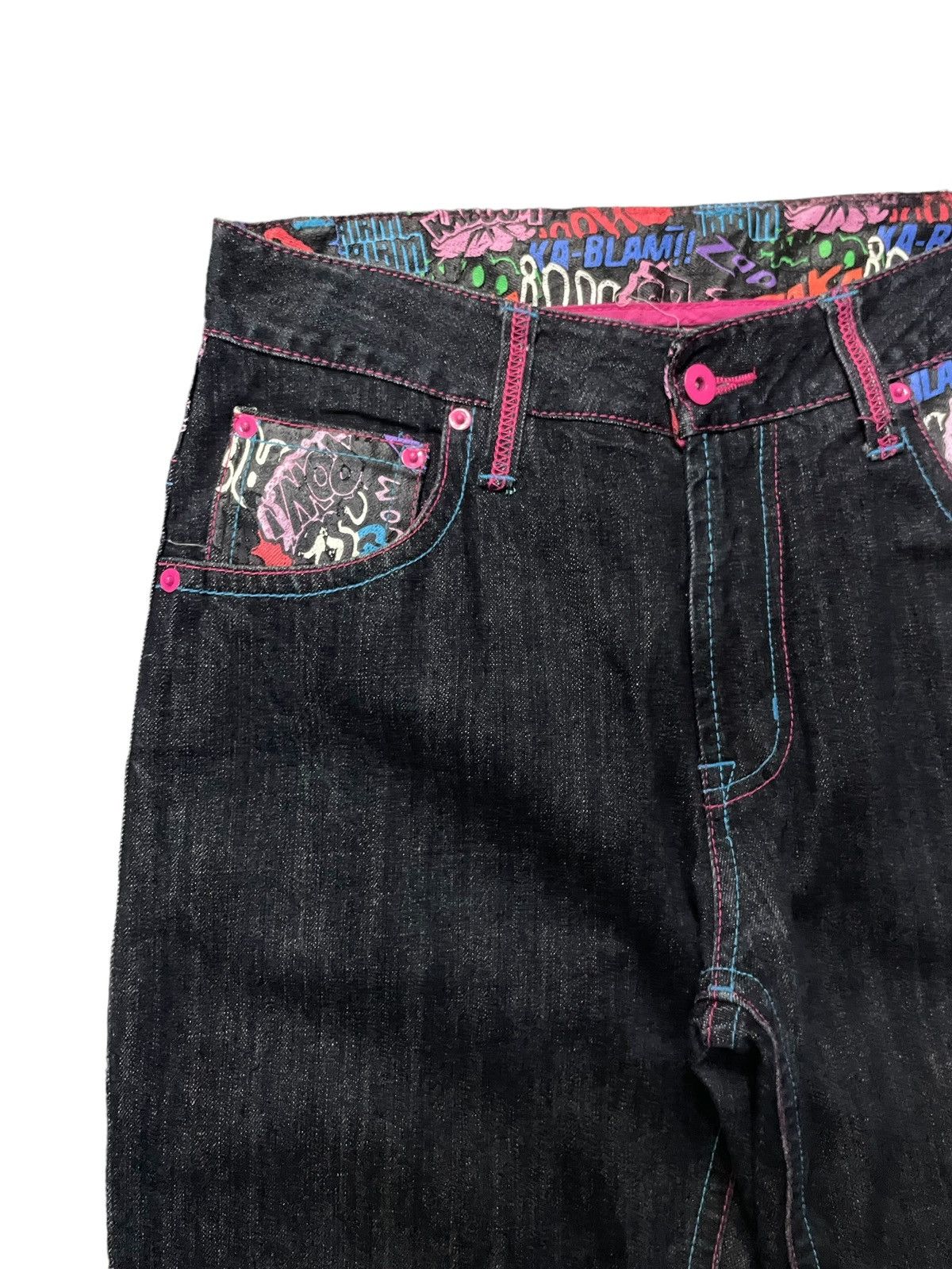 Japanese Brand Clone Devgru Daicock graffiti Evisu Styled Men Denim Pants Size US 30 / EU 46 - 17 Thumbnail