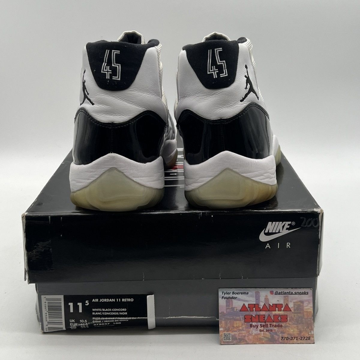 Jordan Brand Air Jordan 11 Concord Size US 11.5 / EU 44-45 - 3 Thumbnail