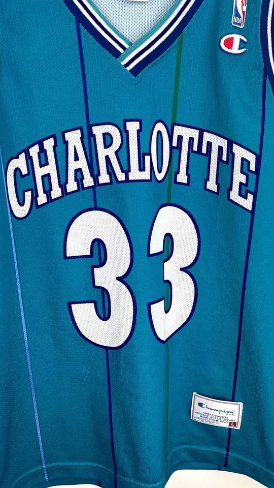 Champion Authentic Vintage Alonzo Mourning Charlotte Hornets Champion Size US L / EU 52-54 / 3 - 5 Thumbnail