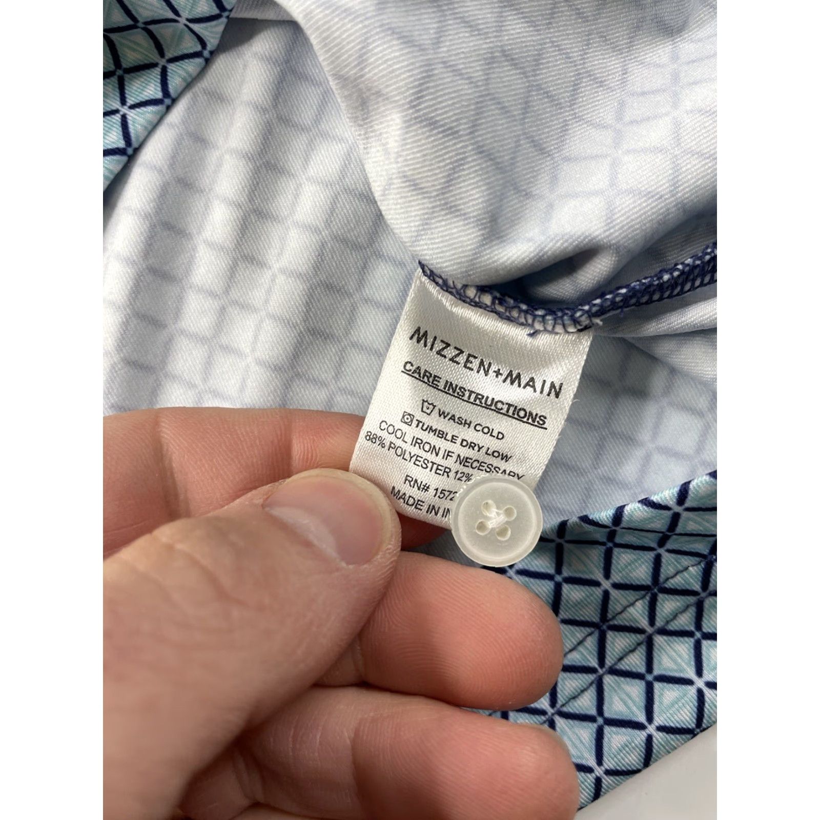 Mizzen+Main Mizzen+Main Polo Shirt Blue Short Sleeve XL Men Slim Golf Phil Mickelson THE CHALLENGE Size US XL / EU 56 / 4 - 7 Thumbnail