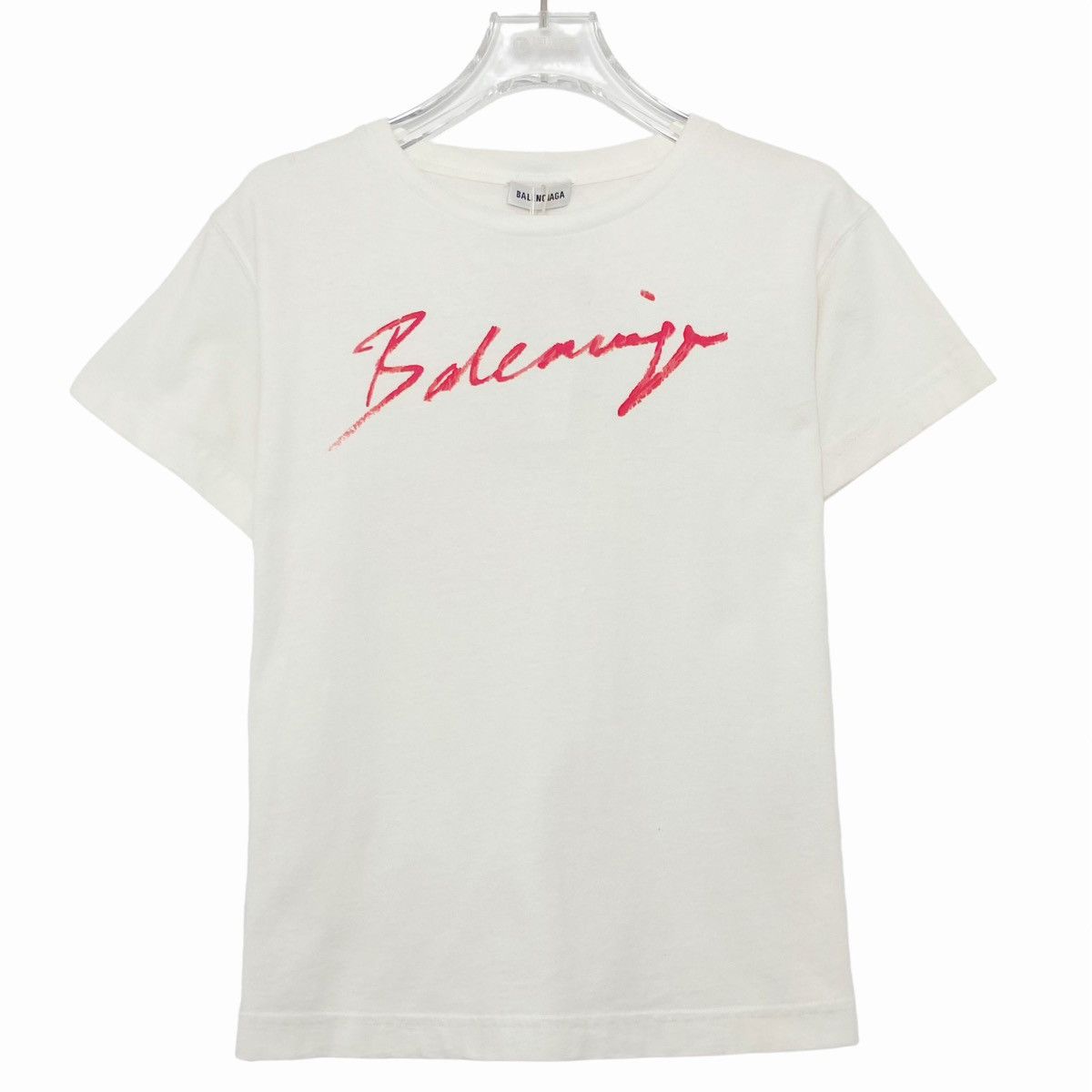 Balenciaga Balenciaga Signature Logo Short Sleeve T-shirt K26WX Size XS / US 0-2 / IT 36-38 - 1 Thumbnail