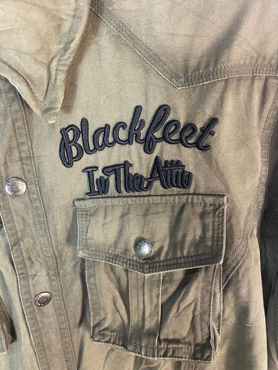 In The Attic × Seditionaries In the attic spellout snap button long sleeve shirt Size US M / EU 48-50 / 2 - 6 Thumbnail