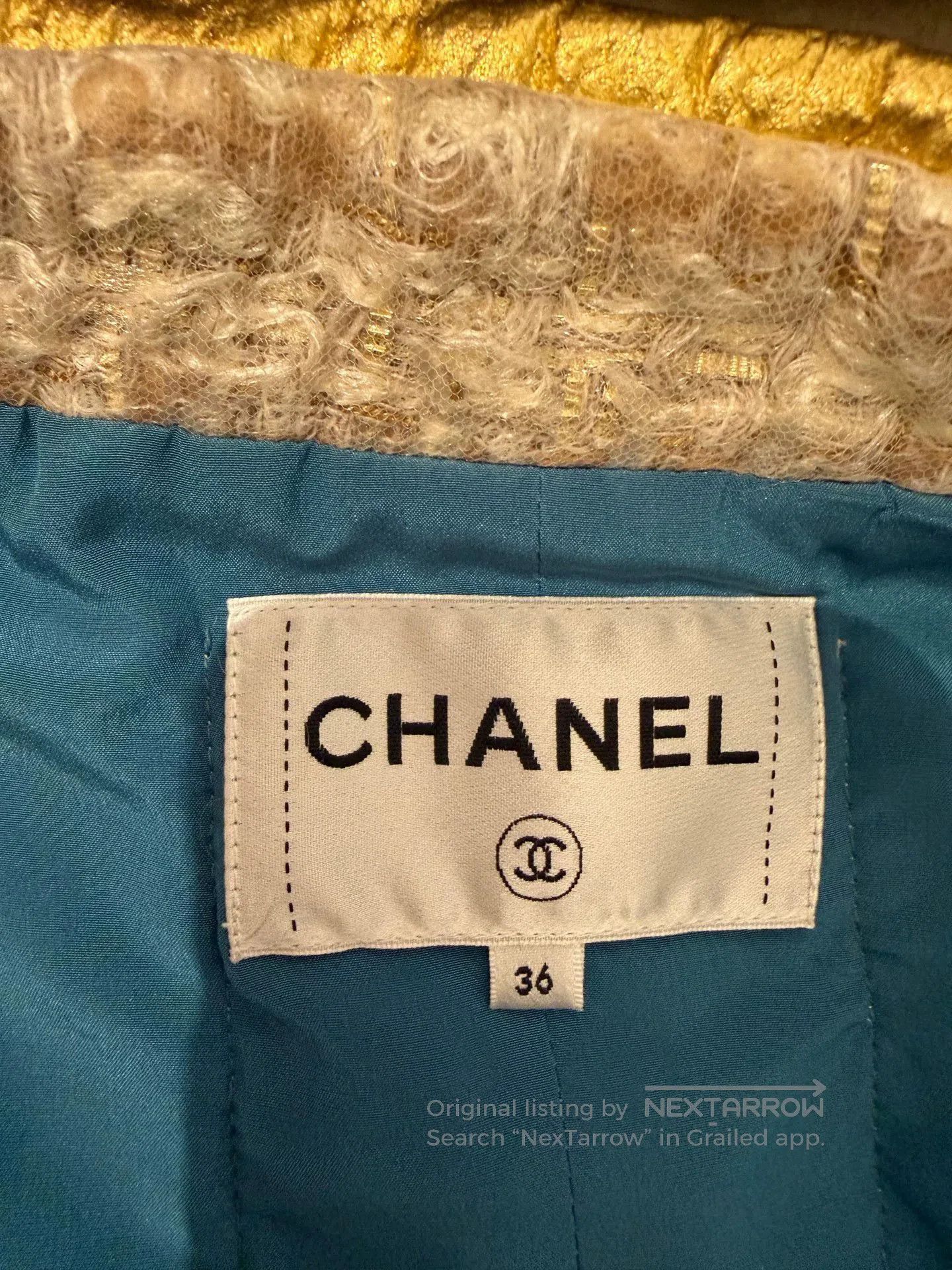Chanel Chanel 19A Egyptian Pineapple Gold Coat. Size US M / EU 48-50 / 2 - 3 Thumbnail