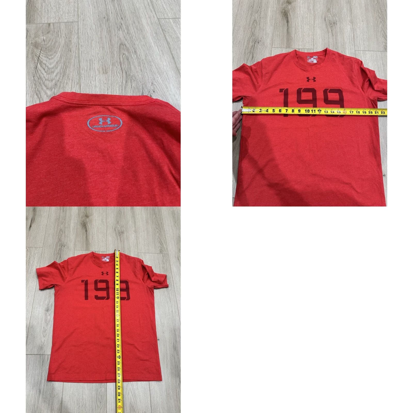 Under Armour Under Armour Shirt Mens Medium Red Tom Brady 199 Draft Short Sleeve Graphic Print Football Sports T-Shirt Size US M / EU 48-50 / 2 - 8 Thumbnail