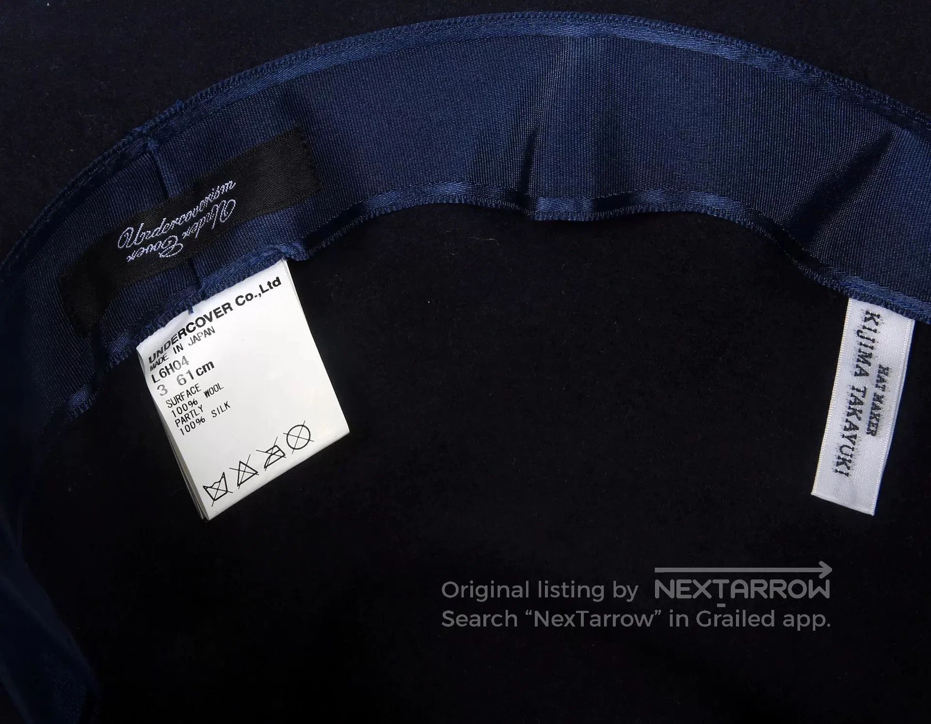 KIJIMA TAKAYUKI Undercover Kijima Takayuki Trilby Hat. Size ONE SIZE - 5 Thumbnail
