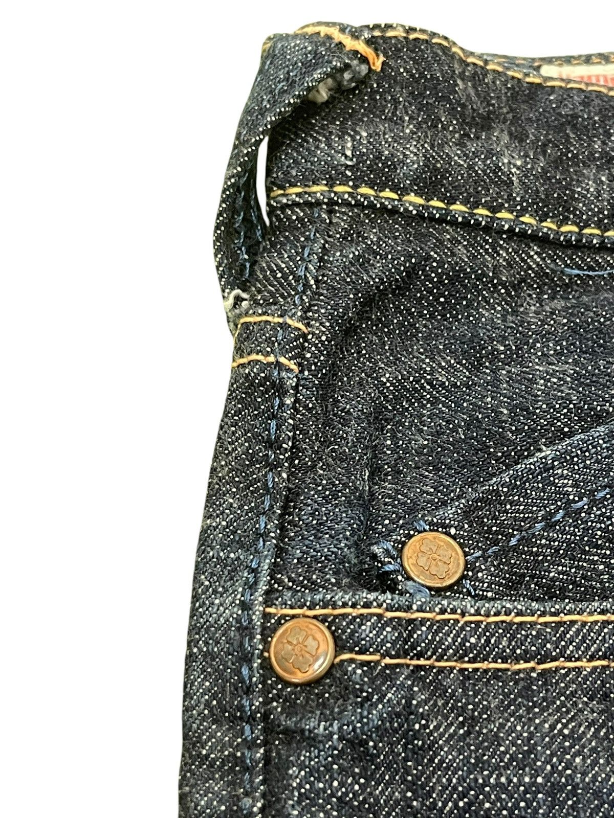 Evisu Wide Loose Jeans Y2K Evisu Yamane Handpainted 3🟦 Size US 33 - 16 Thumbnail