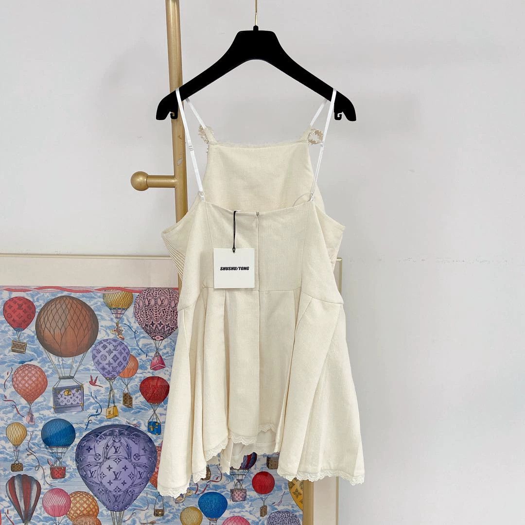 Shushu/Tong Shushu Tong Double Bow Wide Pleated Women's Dress Size M / US 6-8 / IT 42-44 - 2 Thumbnail
