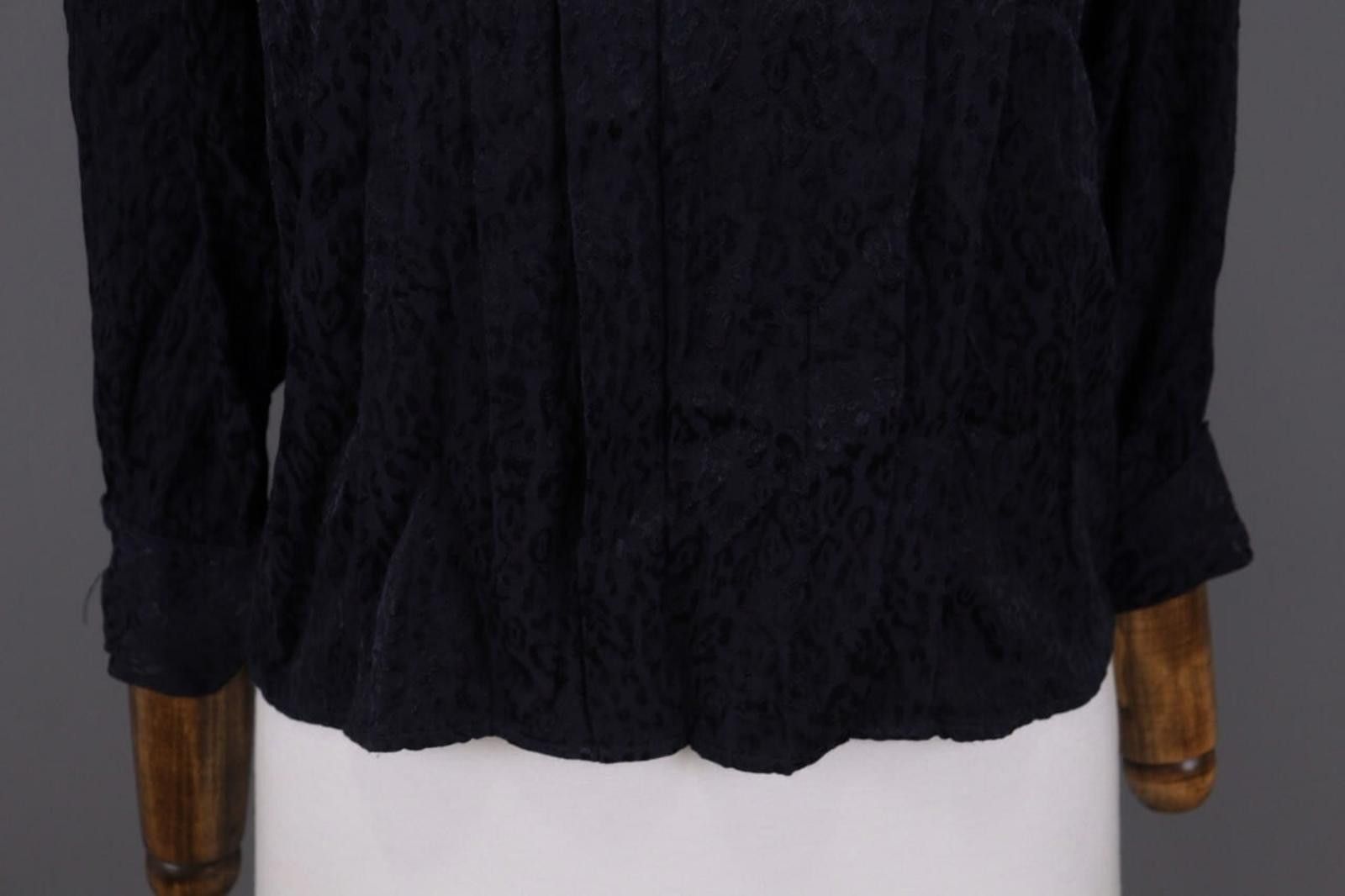 Designer Claudie Pierlot Black Animals Blow Blouse Shirt Size 36 Size M / US 6-8 / IT 42-44 - 3 Thumbnail