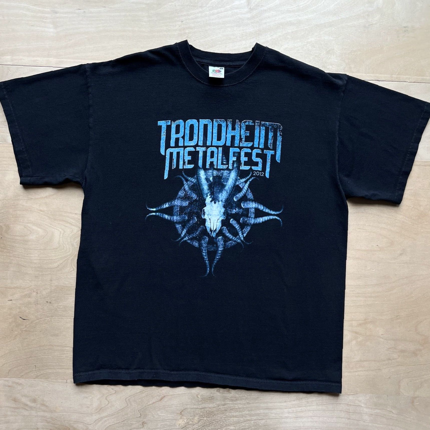 Vintage Trondheim Metal Fest Shirt XL Black Blue Punk Rock Music Grunge Radiohead Korn Shirt Mens XL Black Blue Punk Rock Band Music 2010s Size US XL / EU 56 / 4 - 2 Thumbnail