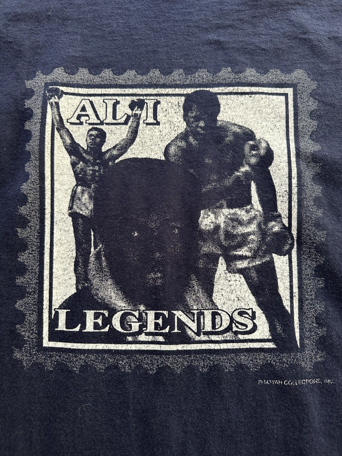 Vintage Vintage 90s Muhammad Ali Legends Stamp Graphic Tee Size US L / EU 52-54 / 3 - 4 Thumbnail