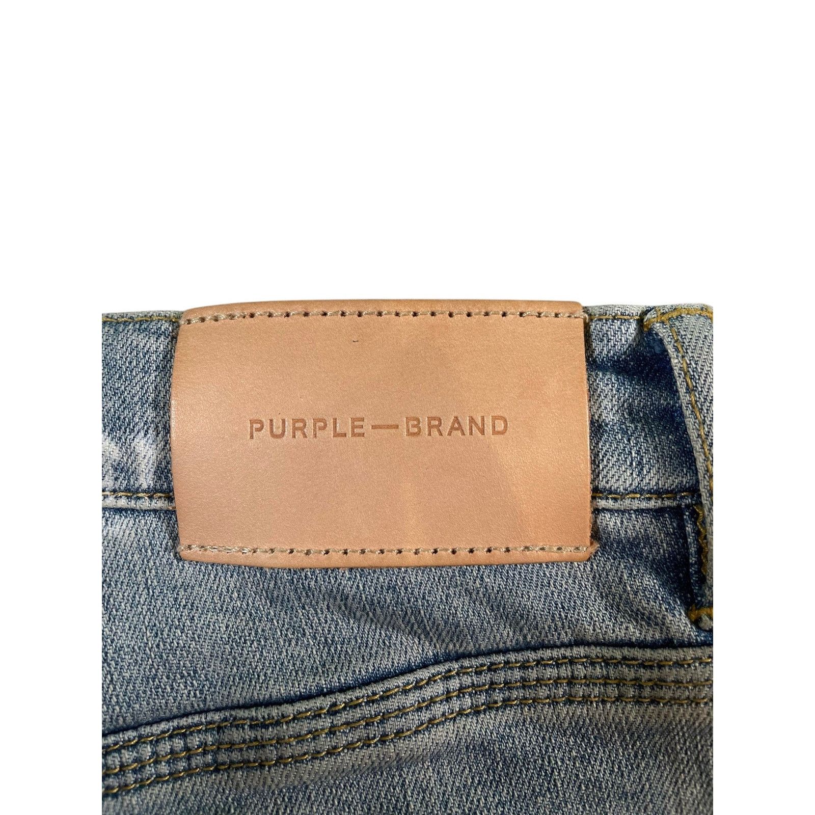Purple Brand Purple Brand Ripped Splatter Light Wash Jeans Size US 32 / EU 48 - 7 Thumbnail