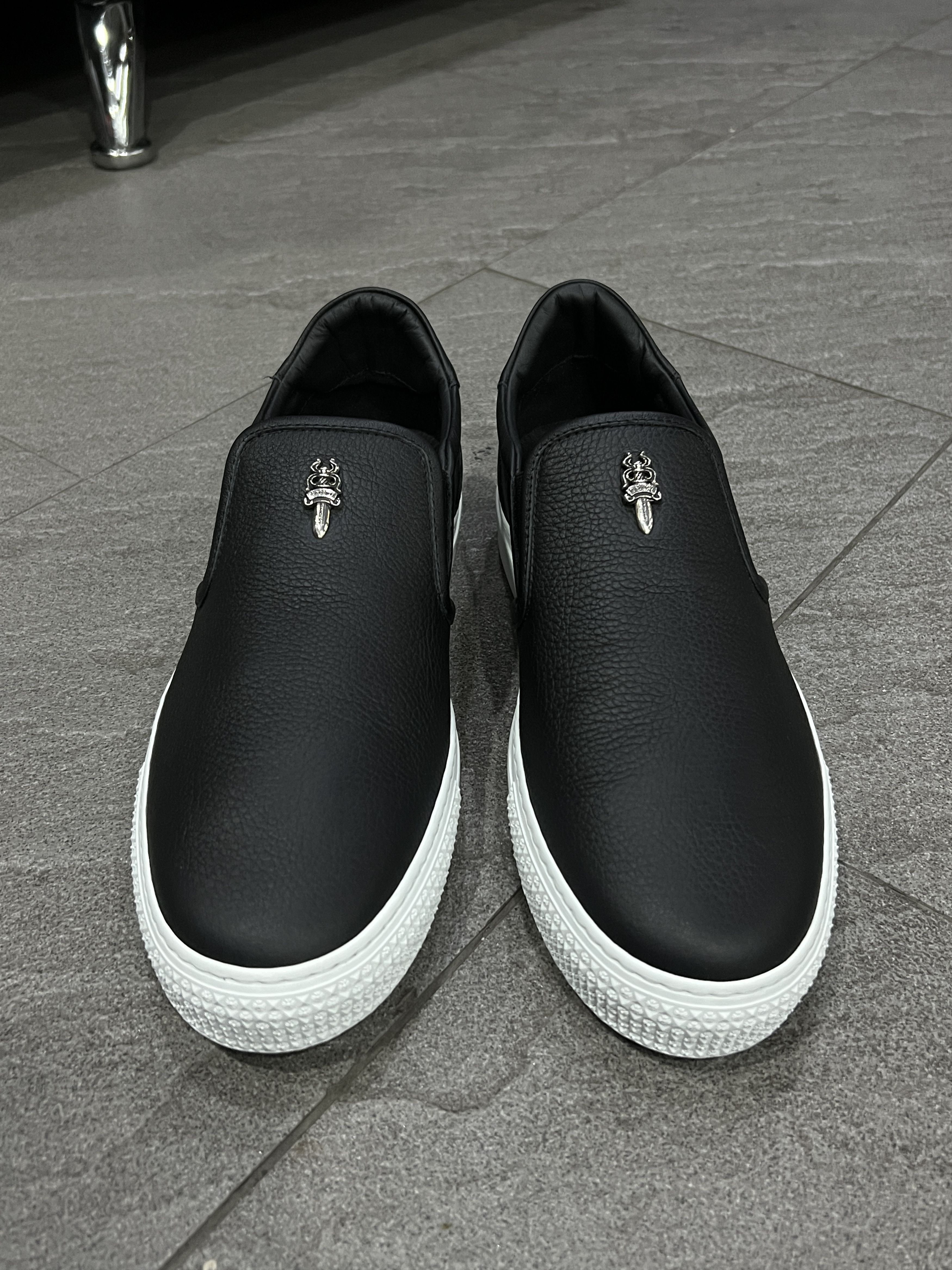 Chrome Hearts Chrome Hearts Dagger Slip On Sneakers Black 41 Size US 8 / EU 41 - 3 Thumbnail