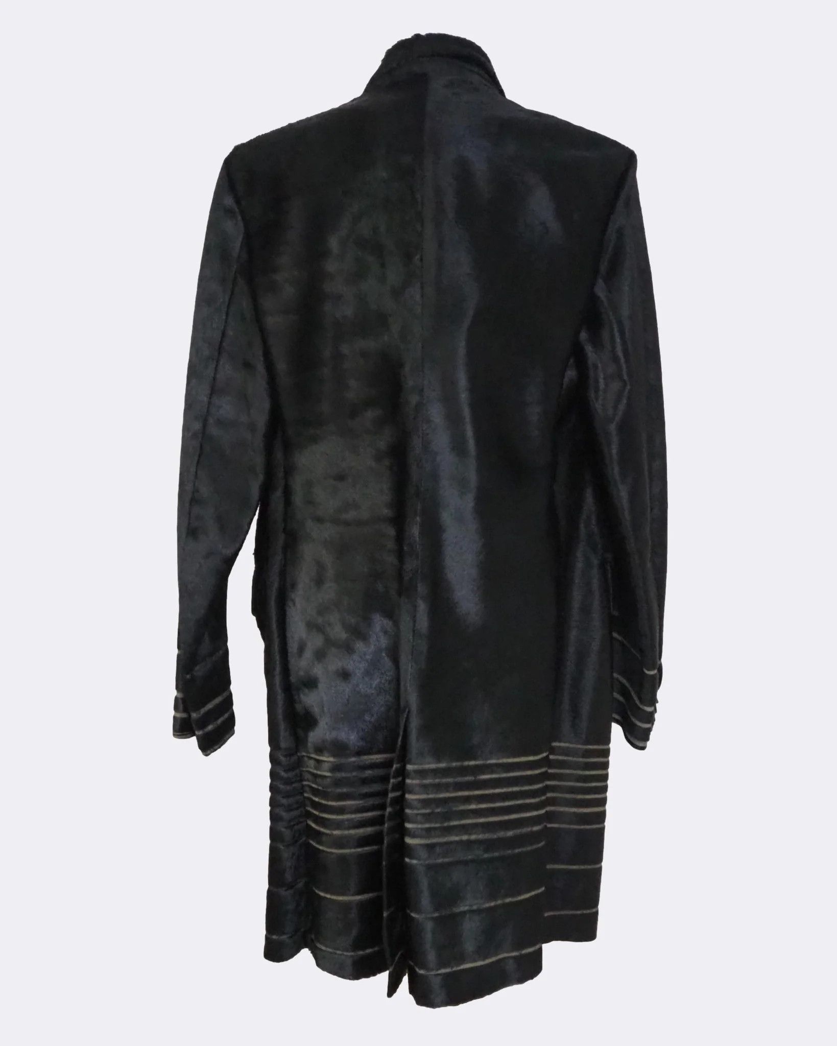 Eternal Men's Exté Laser-cut Calf Hair Leather Jacket $2320 Size US L / EU 52-54 / 3 - 2 Thumbnail