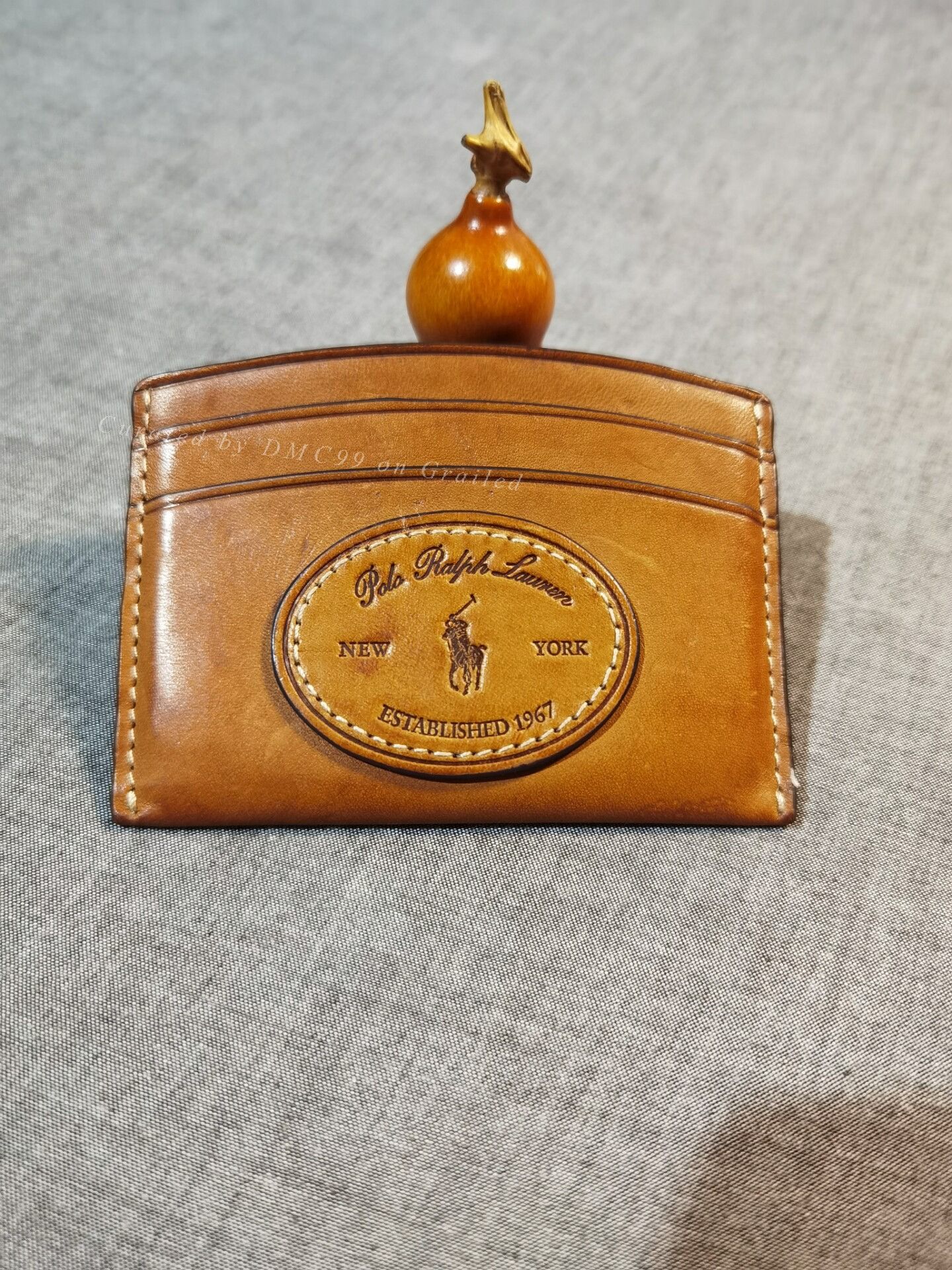 RRL Ralph Lauren Ralph Lauren Waxed Leather Card Wallet Size ONE SIZE - 1 Thumbnail