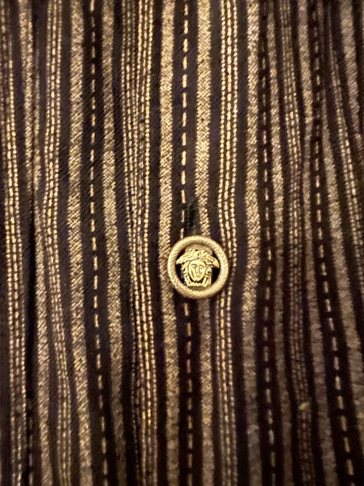 Versace Jeans Couture Vintage Versace shirt – Medusa buttons – Made in Italy – M Size 38R - 3 Thumbnail