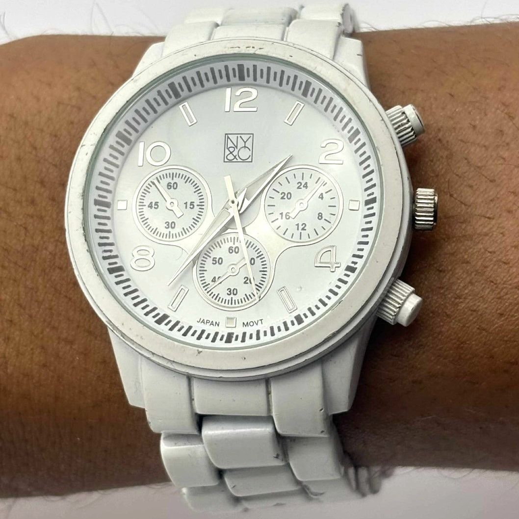 Other White NY&C Men's Watch Size ONE SIZE - 2 Thumbnail