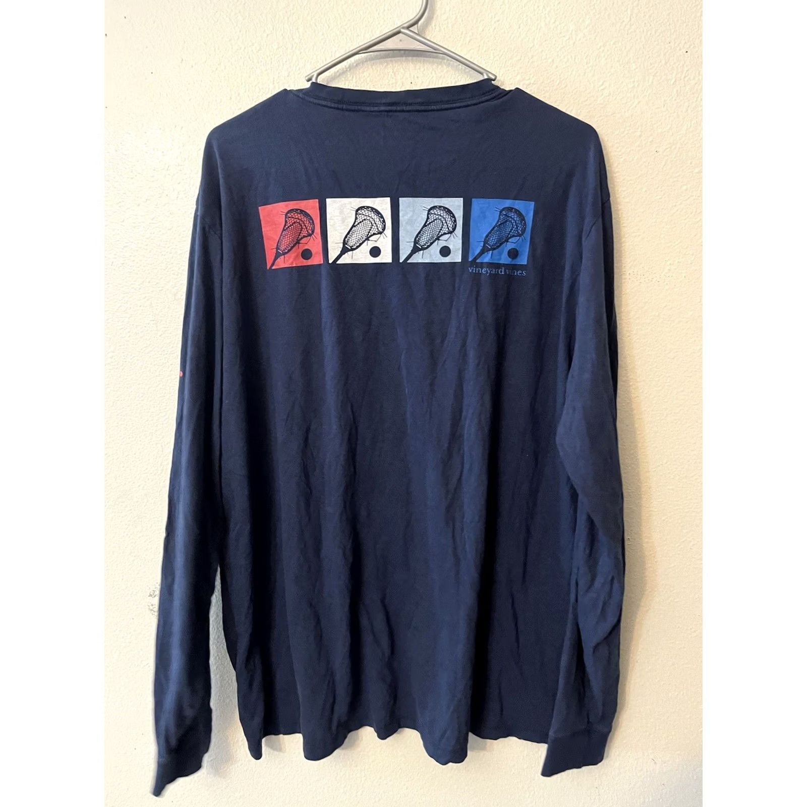 Vineyard Vines Vineyard Vines Logo T-Shirt Long Sleeve XL Blue Mens N/A Size US XL / EU 56 / 4 - 2 Thumbnail