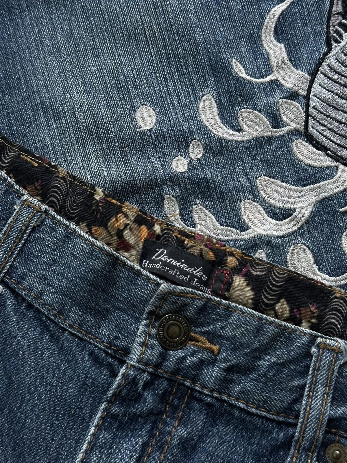 Karakuri Tamashii KARAKURI STYLE ‘ DOMINATE ‘ KOI EMBROIDERY JAPANESE DENIM Size US 30 / EU 46 - 6 Thumbnail