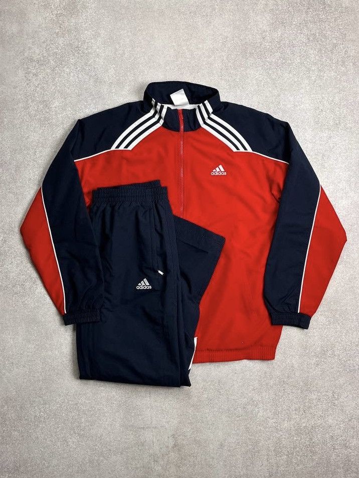 Adidas × Vintage Vintage Adidas 3-stripes Nylon Baggy Tracksuit M Size US M / EU 48-50 / 2 - 1 Thumbnail