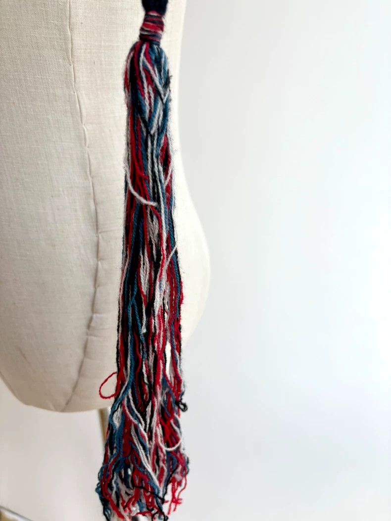 Vivienne Westwood Vivienne Westwood A dark red striped letter "Zhenyi" hat w Size ONE SIZE - 3 Thumbnail