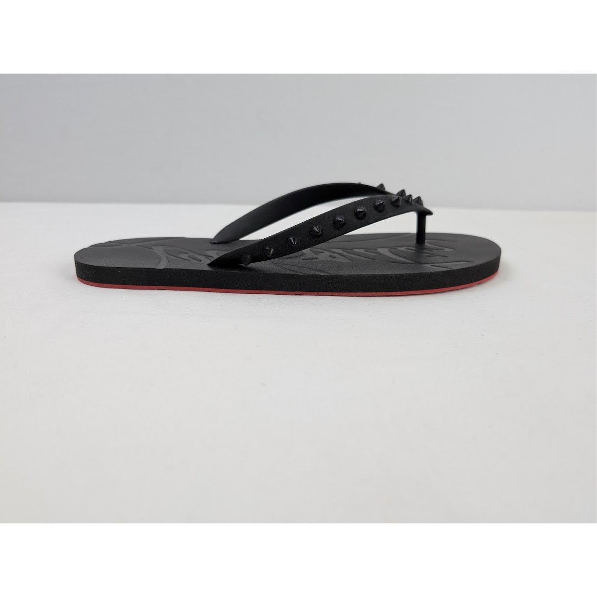 Christian Louboutin o1rshd1 Q:2 / Loubi Flip Flat in Black Size US 10 / EU 43 - 3 Thumbnail
