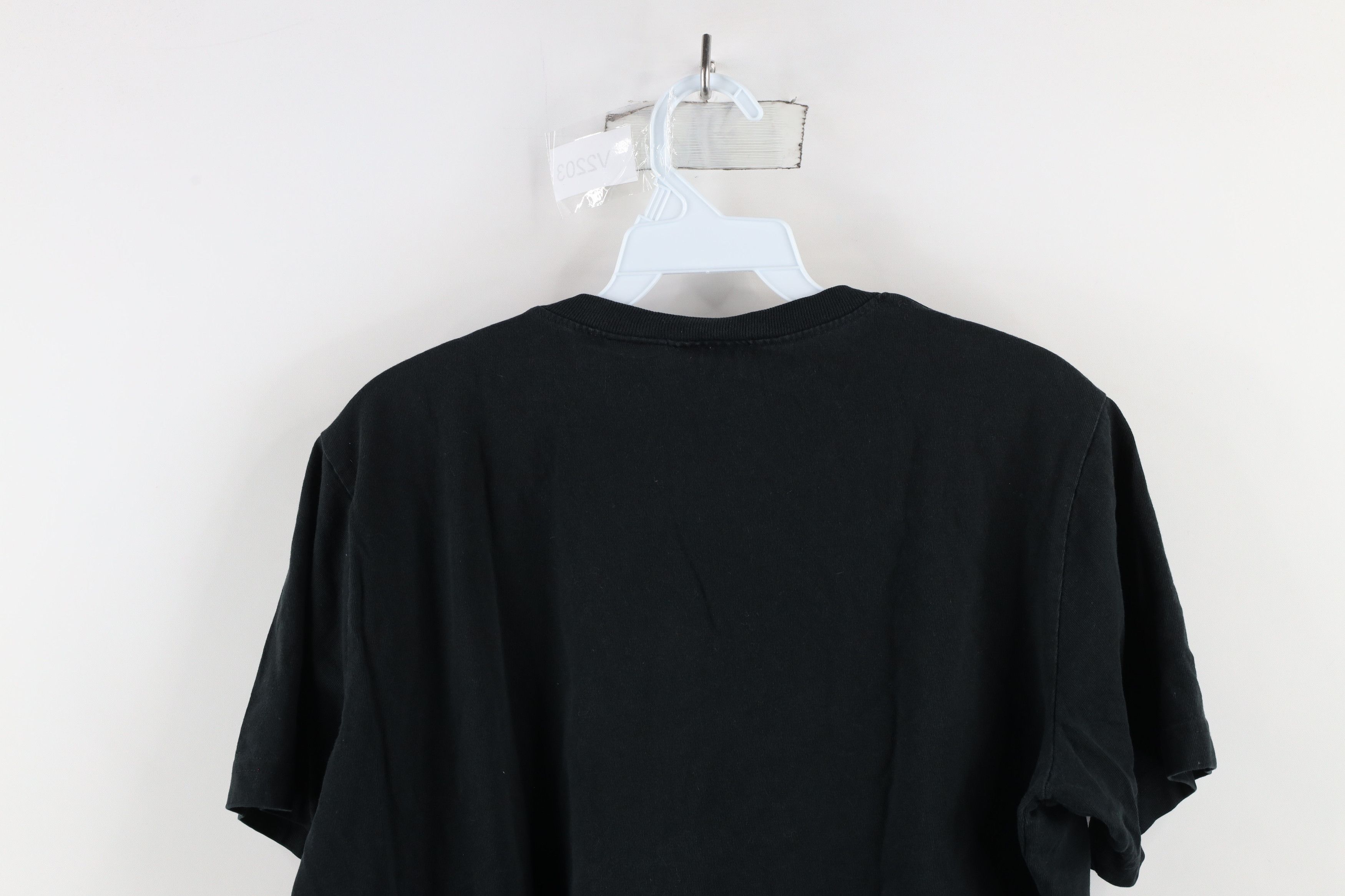 Vintage Vintage 90s Streetwear Short Sleeve T-Shirt Black Cotton Size L / US 10 / IT 46 - 8 Thumbnail