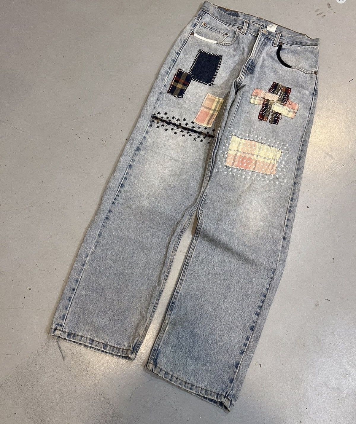 Levi's Vintage Levi’s shashiko jeans denim Size US 32 / EU 48 - 1 Thumbnail