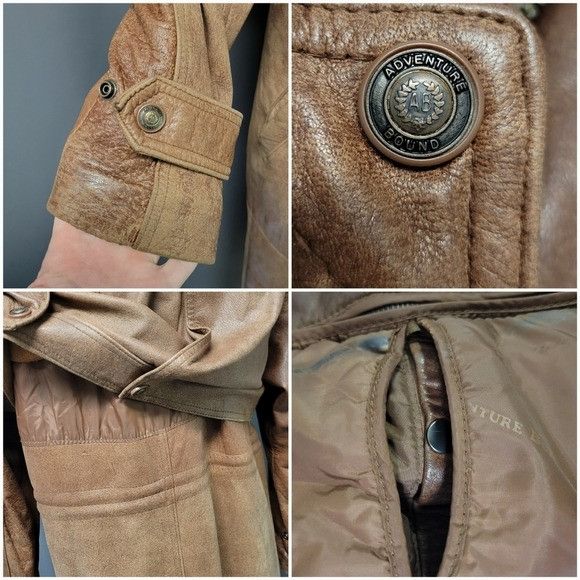 Wilsons Leather Vintage 90s y2k Wilsons Adventure Bound Brown Leather Slouch Size S / US 4 / IT 40 - 6 Thumbnail