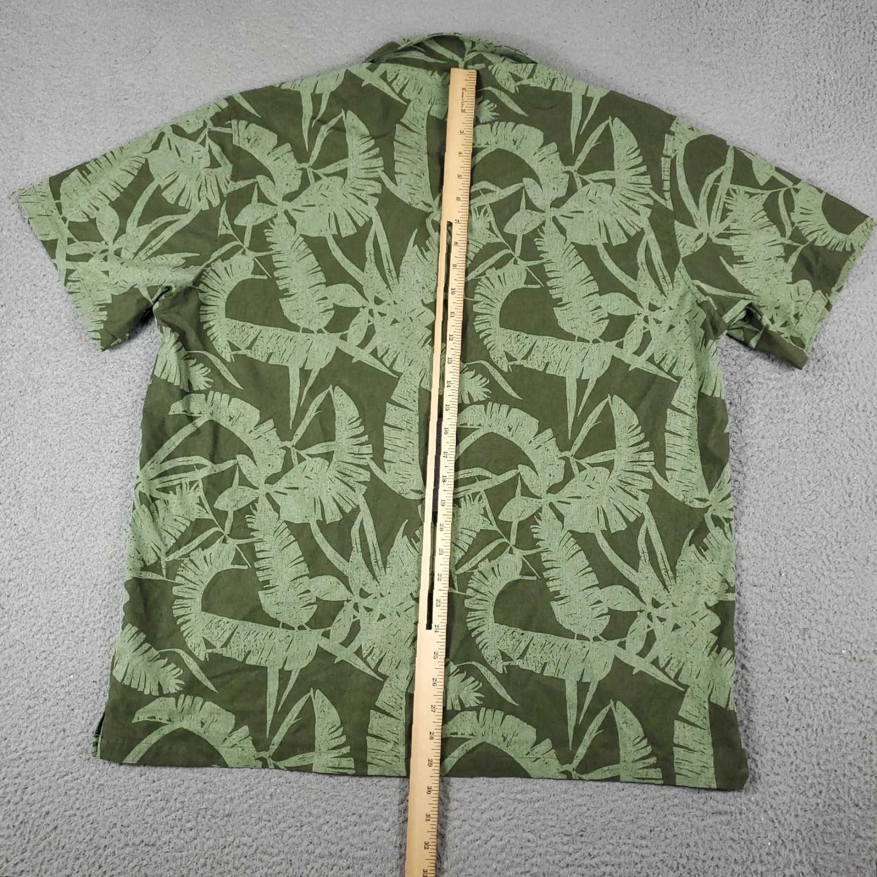 Onia Onia Shirt Mens XL Green Hawaiian Camp Button-Up Short Sleeve Geometric Size US XL / EU 56 / 4 - 3 Thumbnail