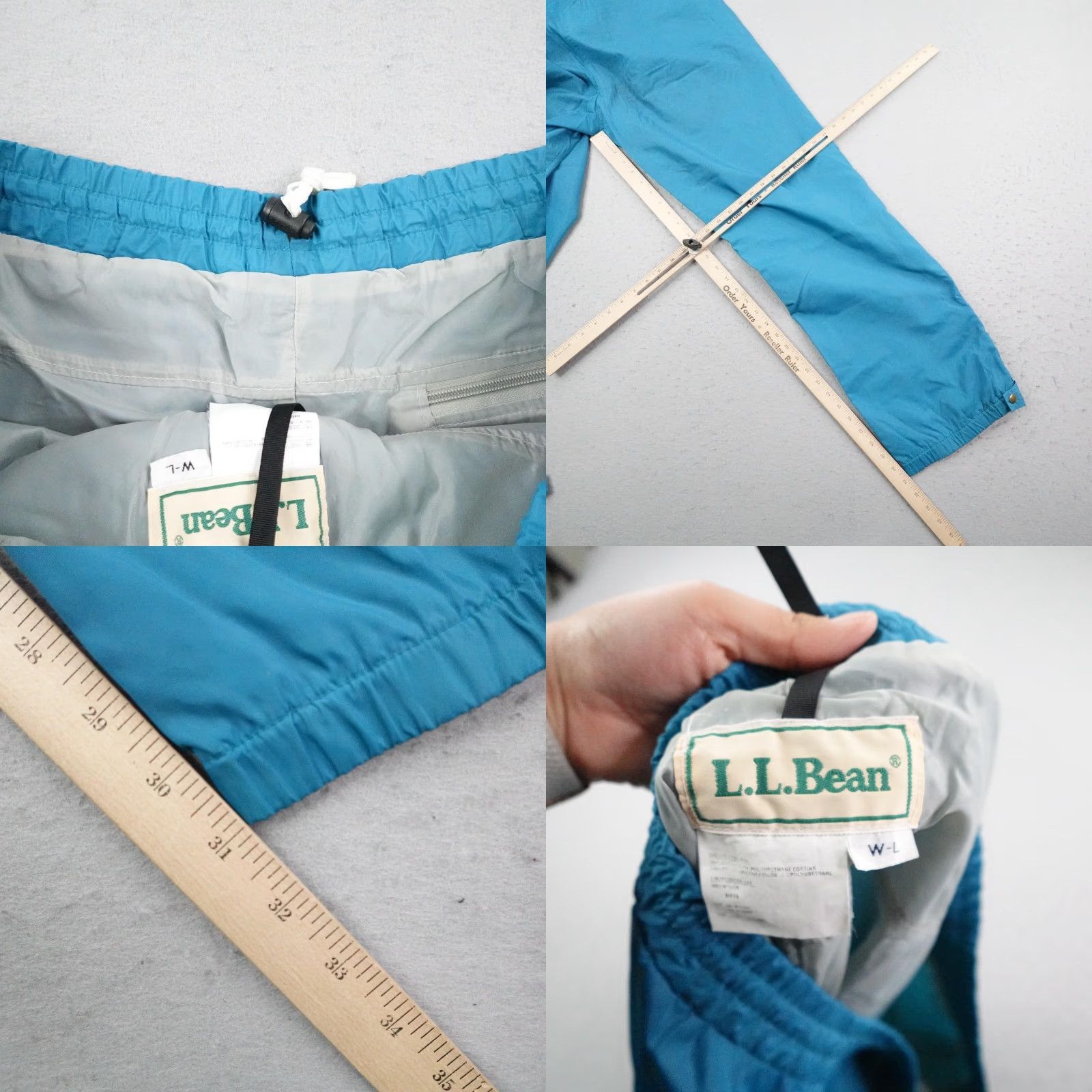 Vintage VINTAGE L.L. Bean Pants Womens Large Blue Rain Waterproof Windbreaker Trail Hiking Pants Size 36" / US 14 / IT 50 - 9 Thumbnail
