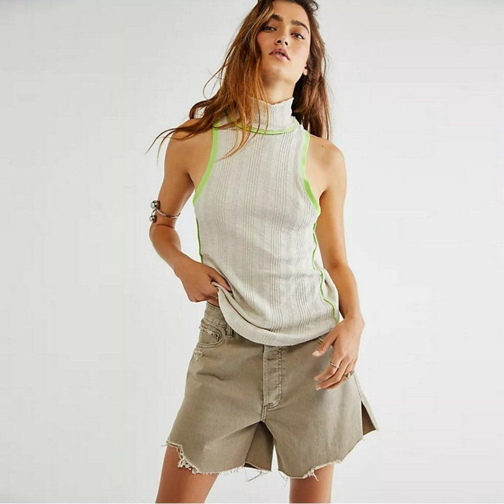 Free People New Free People Marley Mock Tank Size XS Size XS / US 0-2 / IT 36-38 - 1 Thumbnail