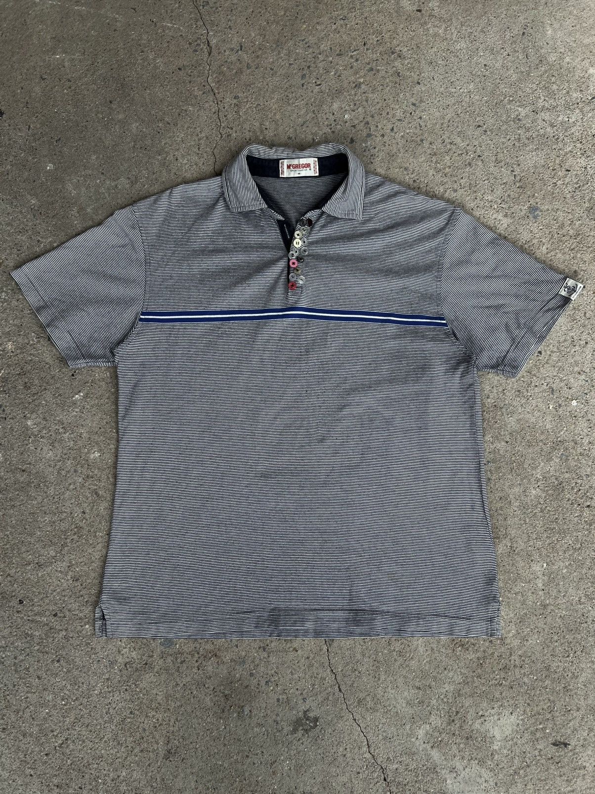 Vintage McGregor Multiple Buttons Polos tee Size US M / EU 48-50 / 2 - 2 Thumbnail