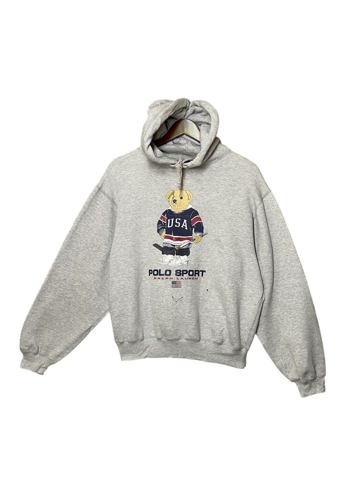 VINTAGE Polo sport Bear Hoodie Sweatshirt
