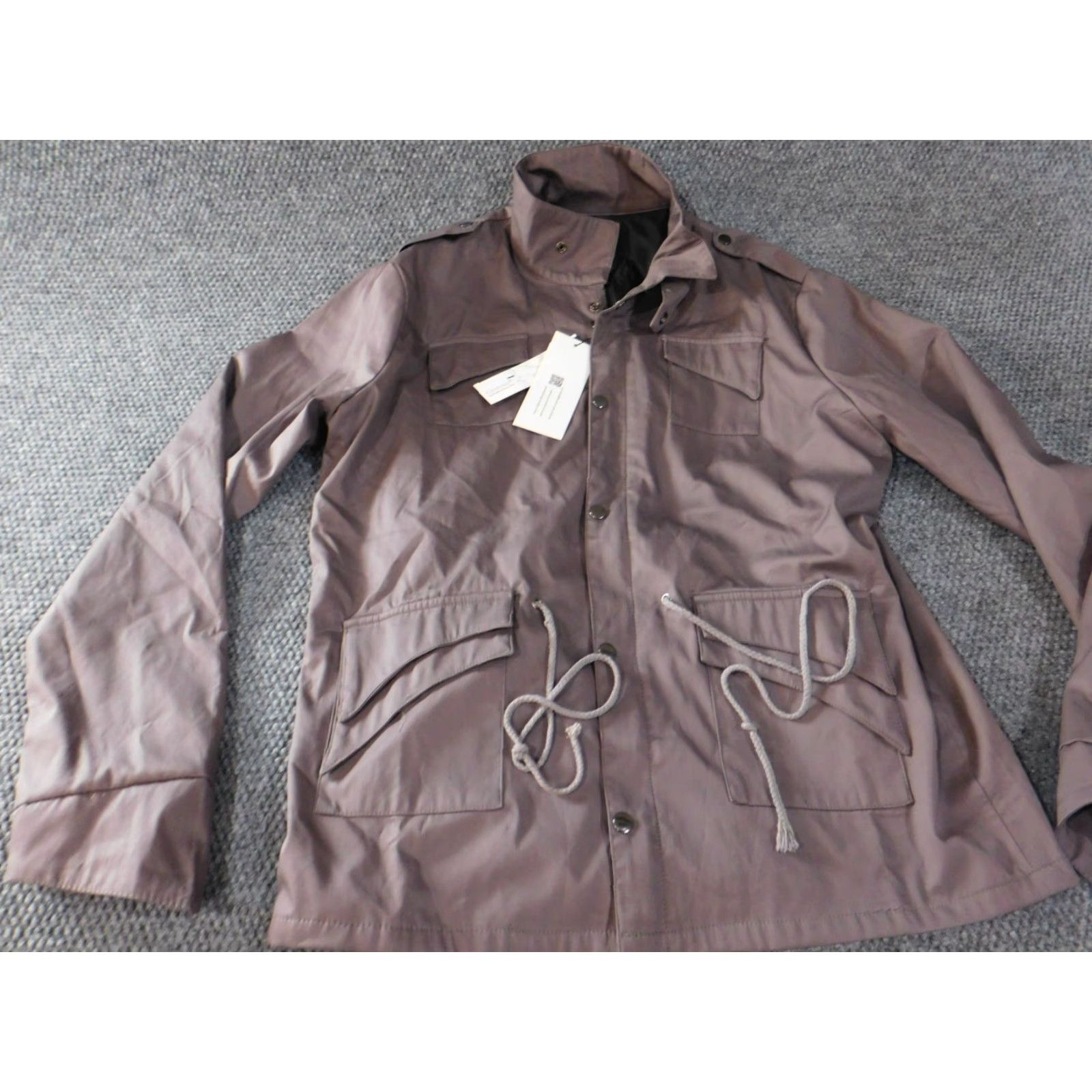 Vintage Coofandy Jacket Large Mens purple snap trench coat casual classic Size US L / EU 52-54 / 3 - 3 Thumbnail