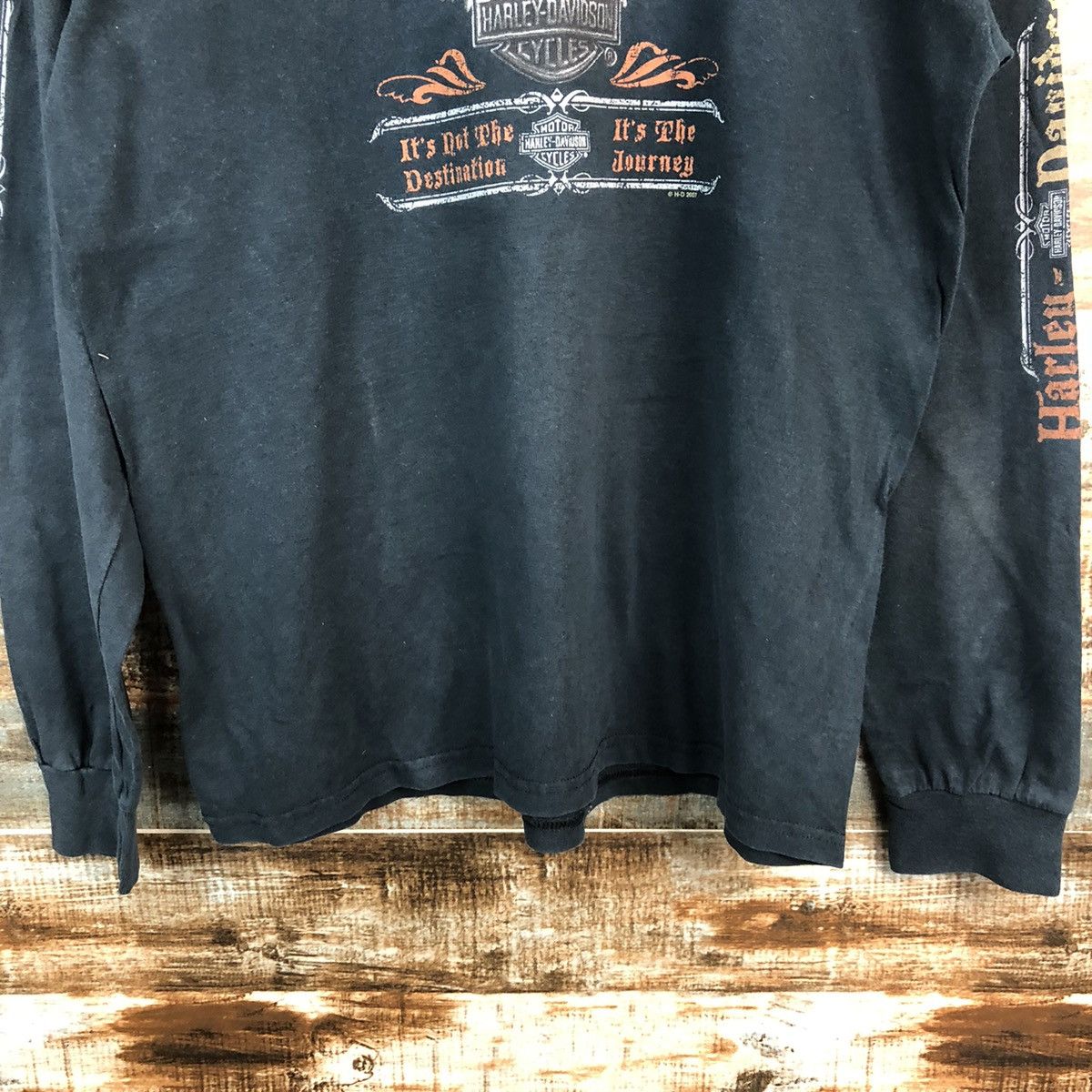 Harley Davidson Harley Davidson Kanagawa Japan Dark Blue Sweatshirt #A2482 Size US L / EU 52-54 / 3 - 7 Thumbnail