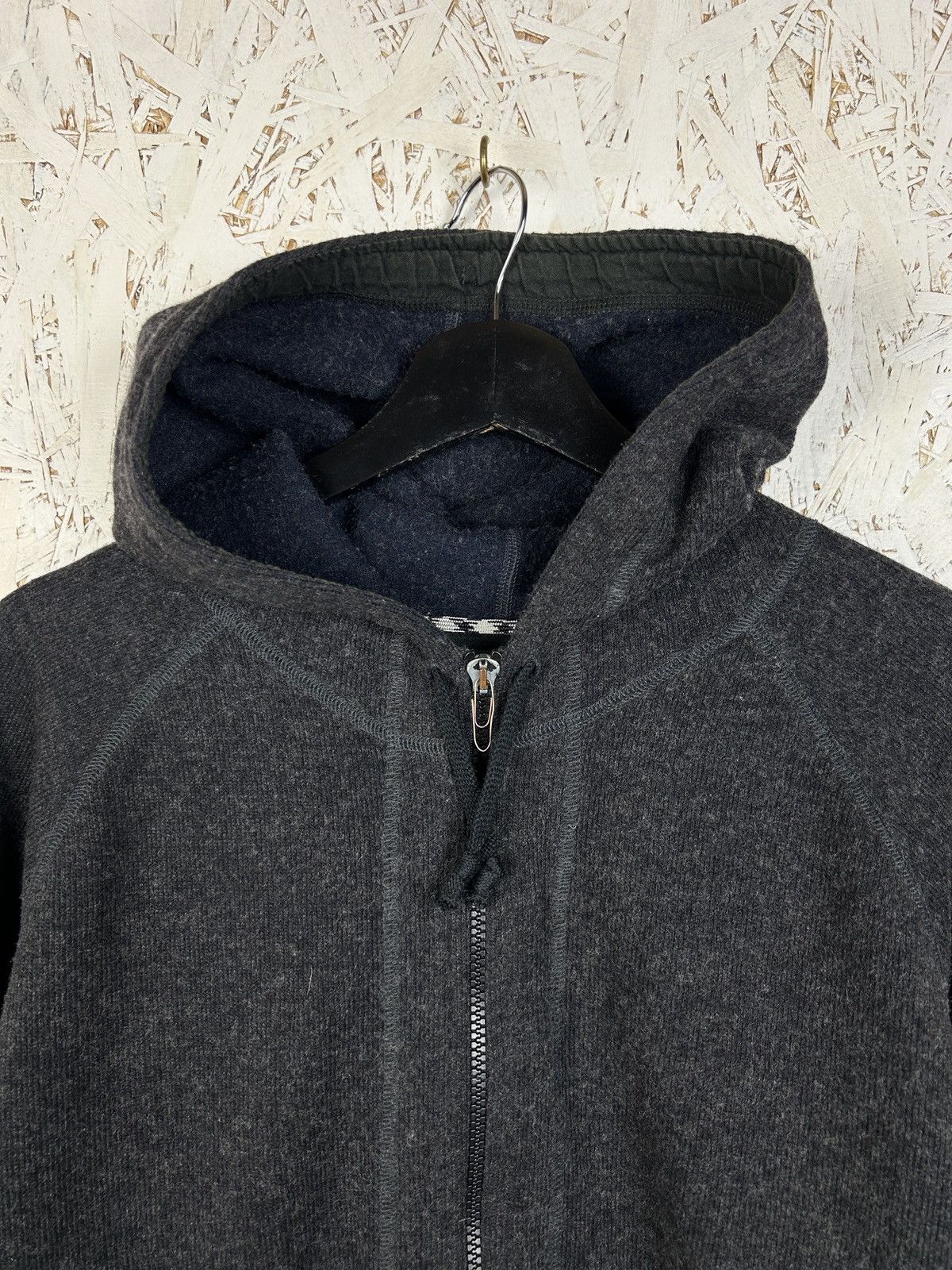 Armani 90s Armani Jeans Archive Wool Zip Hoodie Grey Size XL Size US XL / EU 56 / 4 - 2 Thumbnail