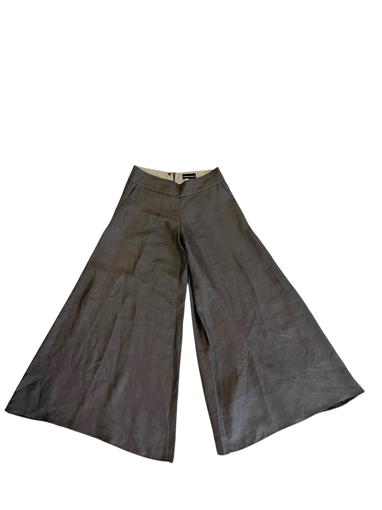 Emporio Armani F/W 2008 Grey Wide Pants Size 26" / US 2 / IT 38 - 11 Thumbnail