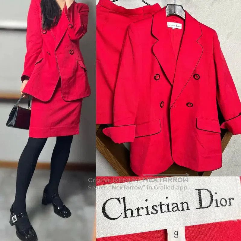 Dior Dior Red Wool Women's Cardigan . Size XXS / US 00 / IT 34 - 1 Thumbnail